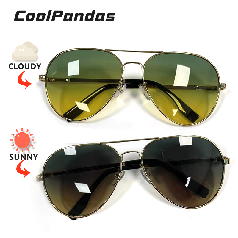 แว่นกันแดดโฟโตโครมิกผู้ชายโพลา - Sunglasses Aviator Polarized บทวิจารณ์และราคา