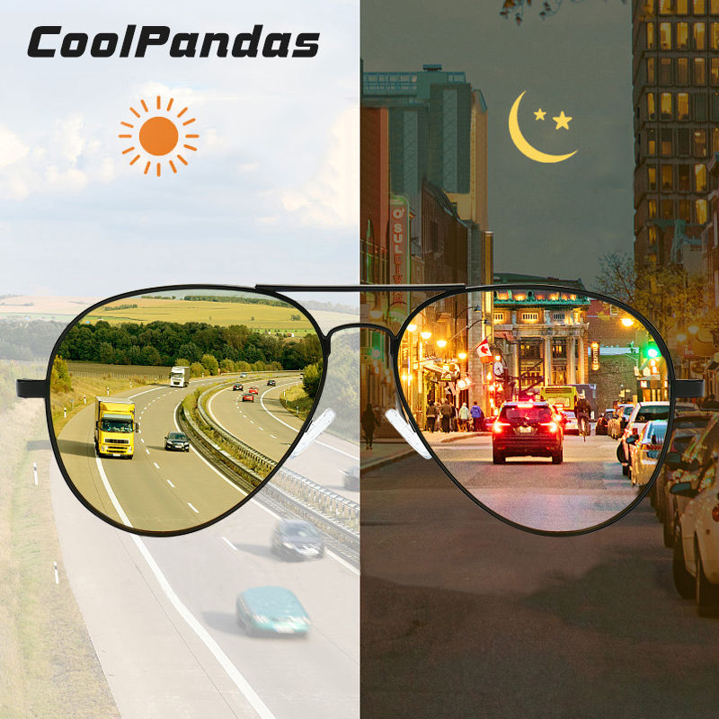 แว่นกันแดดโฟโตโครมิกผู้ชายโพลา - Sunglasses Aviator Polarized บทวิจารณ์และราคา