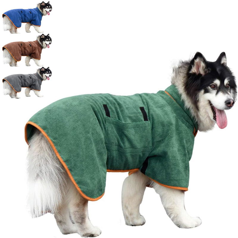 ผ้าขนหนูคลุมตัวสุนัข เสื้อคลุม - Beach Towel Large บทวิจารณ์และราคา