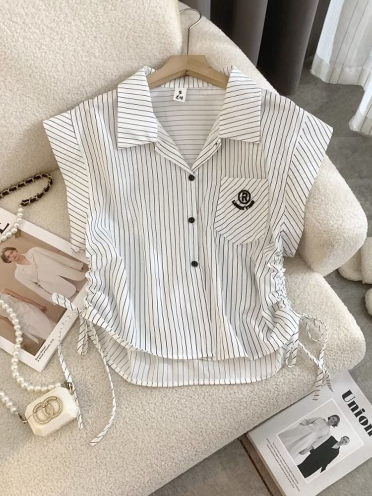 Jmprs ลายเสื้อผู้หญิง Vintage  - Shirt Camp Collar บทวิจารณ์และราคา