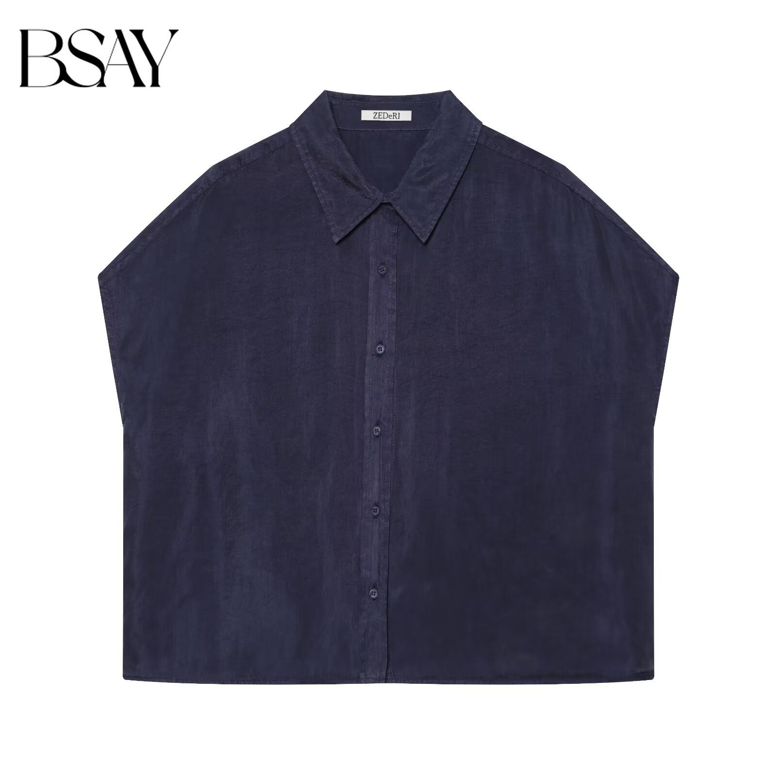 BSAY เสื้อแฟชั่นผู้หญิงใหม่ คอ - Shirt Camp Collar บทวิจารณ์และราคา
