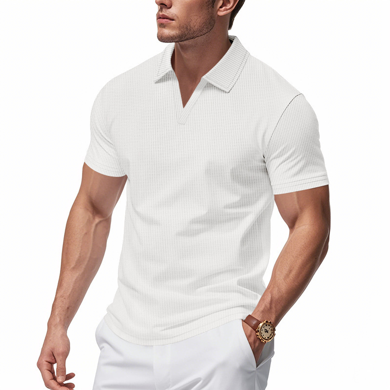 เสื้อโปโลผู้ชายแบบใหม่สำหรับฤด - Shirt Camp Collar บทวิจารณ์และราคา