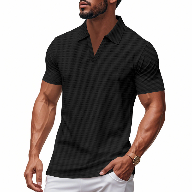 เสื้อโปโลผู้ชายแบบใหม่สำหรับฤด - Shirt Camp Collar บทวิจารณ์และราคา
